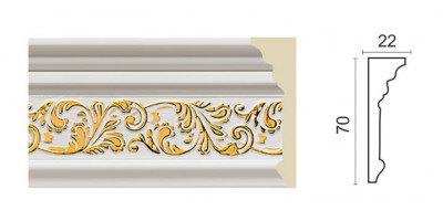 Decor Dizayn 270-115G/Молдинг