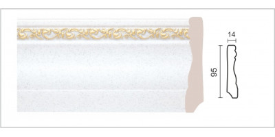 Плинтус Decor Dizayn арт. 153-30G