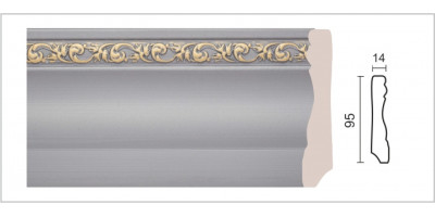 Плинтус Decor Dizayn арт. 153-42G