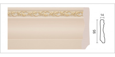 Плинтус Decor Dizayn арт. 153-62G